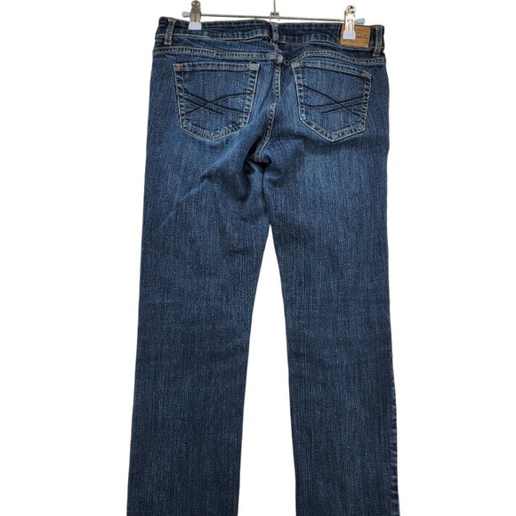 Aeropostale Jeans Women's Bayla Medium Wash Straight Leg Blue 8 - Picture 10 of 11